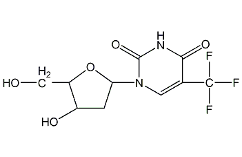 三氟胸腺嘧啶脱氧核苷结构式